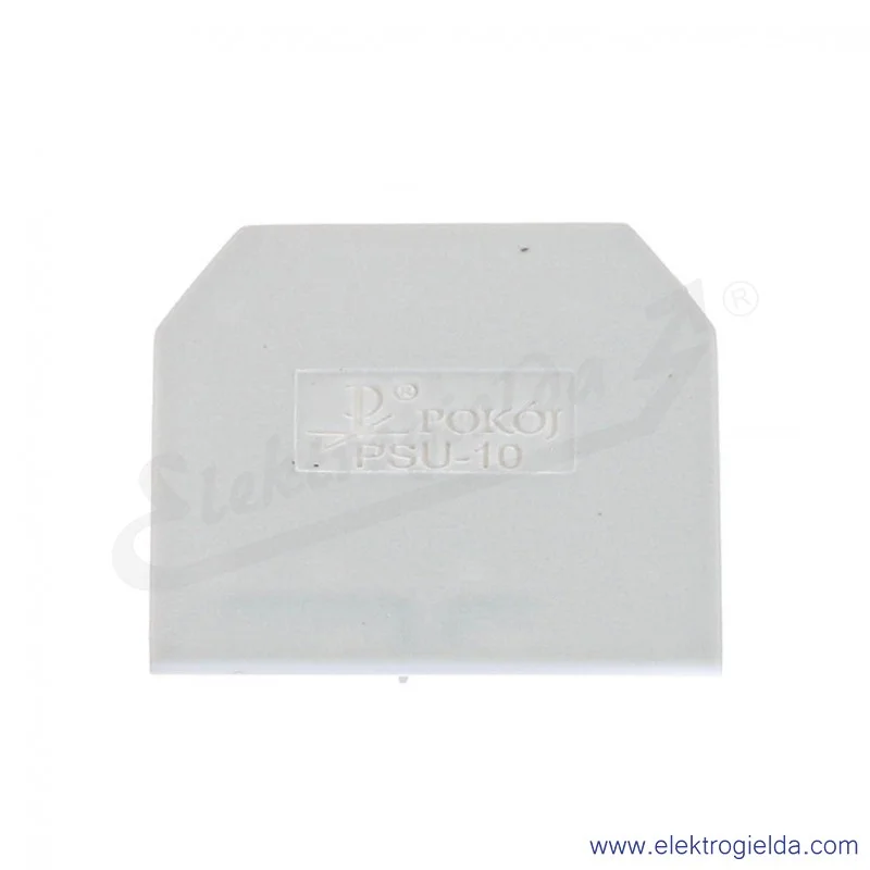 Płytka skrajna A41-0208 PSU-10 szara, 1mm, do ZUG-10
