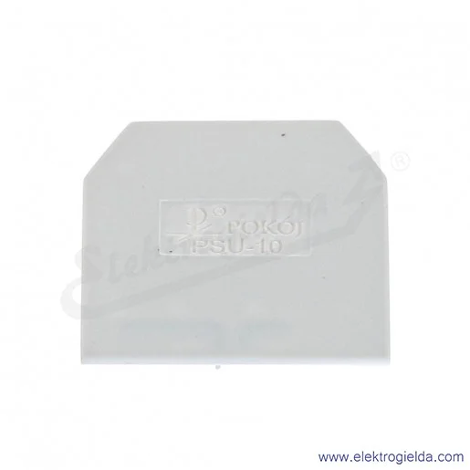 Płytka skrajna A41-0208 PSU-10 szara, 1mm, do ZUG-10