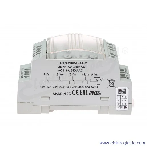 Przekaźnik czasowy wielofunkcyjny TR4N-230AC-14-M 4p 10-funkcji