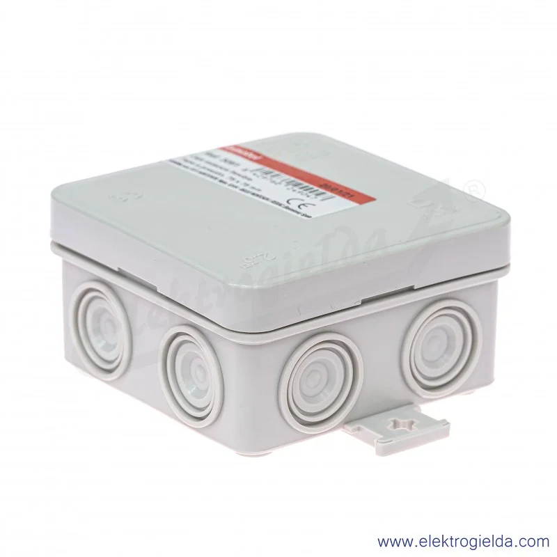 Puszka natynkowa 3051, Mini box 75x75x39mm, szara, IP55