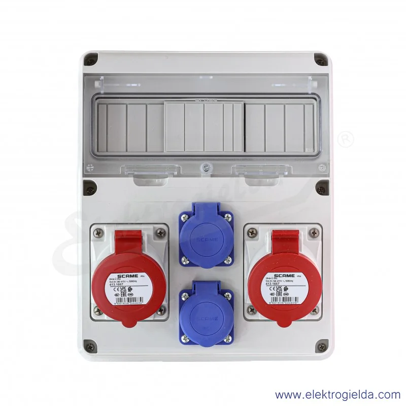 Rozdzielnia 633.1122 11 modułów DIN 2x16A 5P + 2x230V