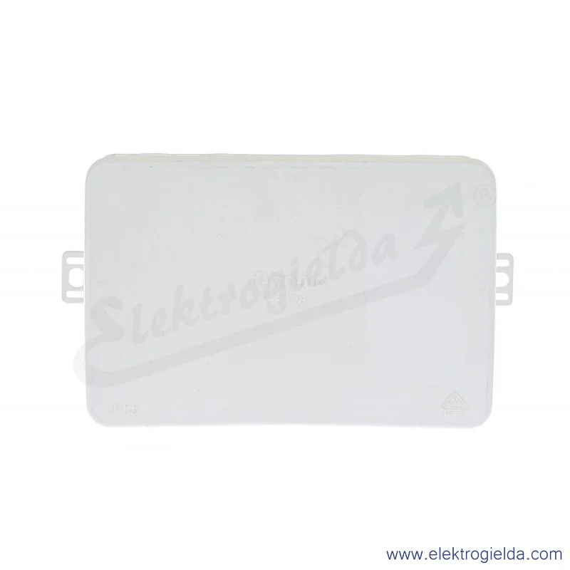 Biała puszka odgałęźna E128W 134x89x40 naścienna