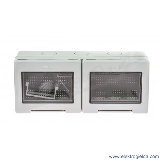 Puszka natynkowa 136.5126 6-modułowa 198X82X52mm, IP55, Unibox