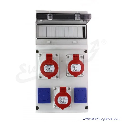 Rozdzielnia 632.311W 11 modułów DIN 1x32A 5P+2x16A 5P +2x230V