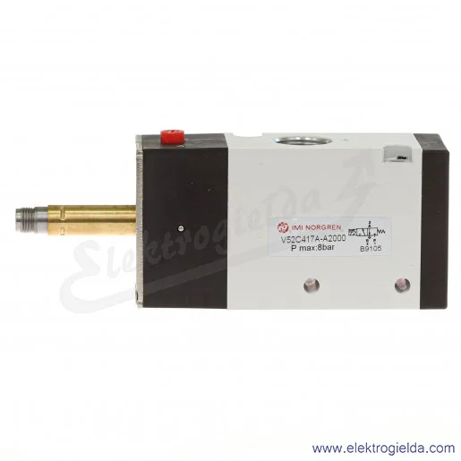 Zawór rozdzielający 3/2 G3/8 monostabilny, steriwanie elektromagnetyczne, bez cewki V52C417A-A2000