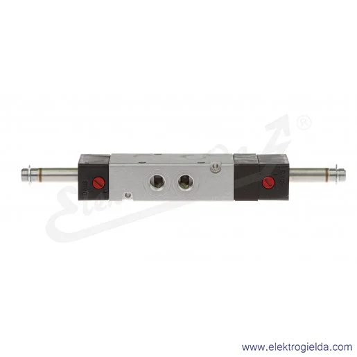 Zawór rozdzielający 5/3 G1/8 (APB) bistabilny, sterowany elektromagnetycznie, pilot zasilany wewnętrznie, 3-8 bar, bez cewek V6 Zawór rozdzielający 5/3 G1/8 (APB) bistabilny, sterowany elektromagnetycznie, pilot zasilany wewnętrznie, 3-8 bar, bez cewek V6