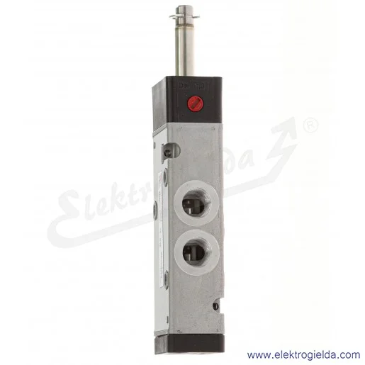 Zawór rozdzielający 5/2 G1/4 monostabilny, sterowany elektromagnetycznie, pilot zasilany zewnętrznie, -0,9-8 bar, bez cewek V61B