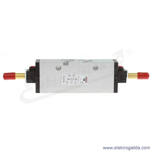 Zawór rozdzielający elektromagnetyczny 463-011-22, 5/3 w pozycji środkowej zamknięty, G3/8, 2.5-10 Bar, 1600 l/min, bez cewki