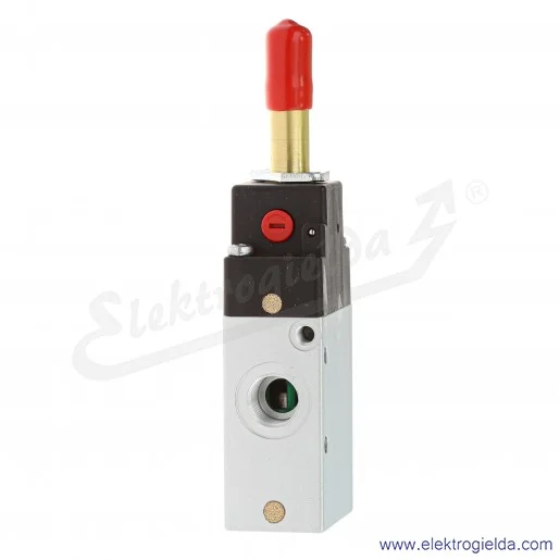 Zawór rozdzielający elektromagnetyczny 334-E15-02, 3/2 NC, monostabilny, G1/4, -0.9-10 Bar, zasilanie pilota 2.5-10 Bar, 1300 l/