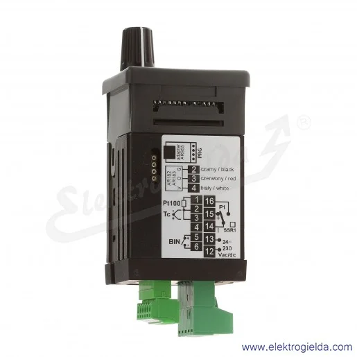 Regulator temperatury AR604/P 24...230VAC/DC cyfrowy, wyjście: 1 x przekaźnik, regulacja za pomocą pokrętła