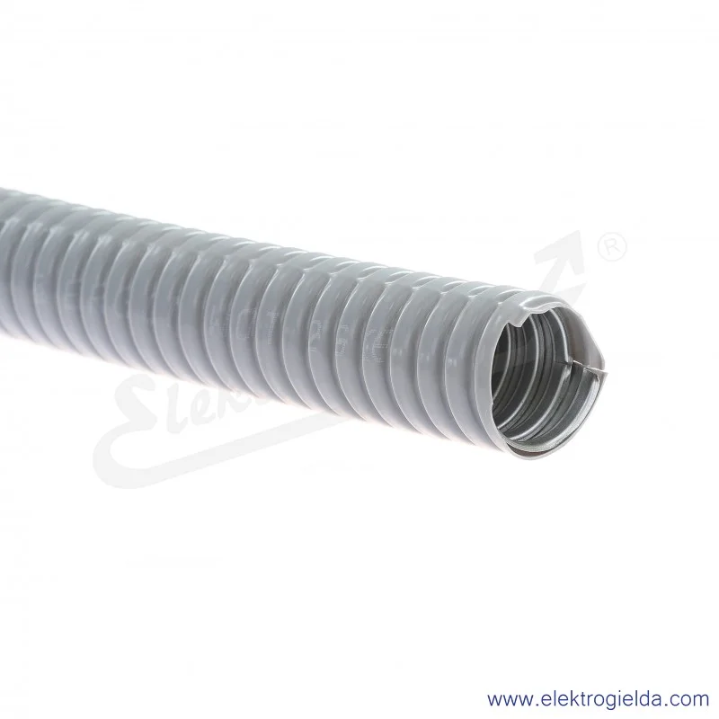 Rura ochronna elastyczna E03DK-10030100301, WOT 11 (50m) ze stali ocynkowanej, pokryta PCV, fi wewnętrzne 14mm