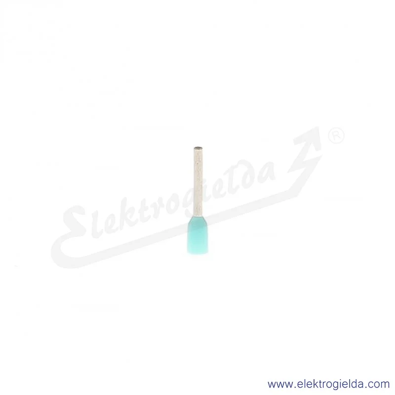 Końcówki tulejkowe E08KH-02010101101 HI 0.34/8 izolowane turkusowe, 1000szt