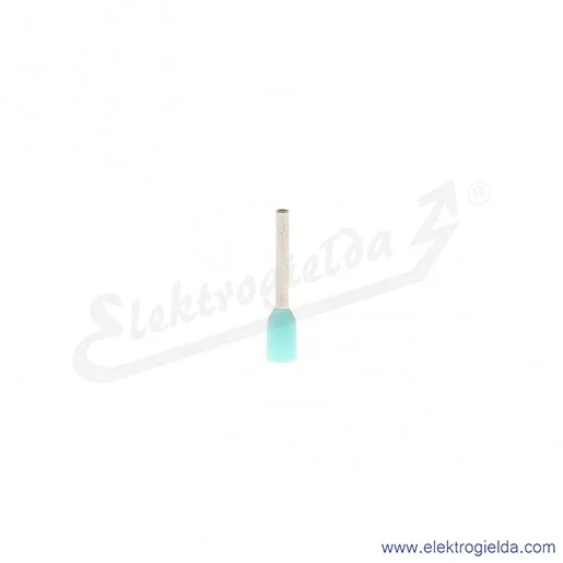 Końcówki tulejkowe E08KH-02010101101 HI 0.34/8 izolowane turkusowe, 1000szt