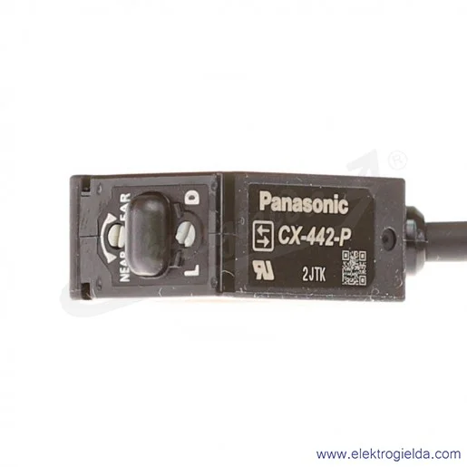 Czujnik odbiciowy CX-442-P eliminacja wpływu tła, zasięg 20..300mm, zasilanie 12..24VDC, PNP, przewód 2m