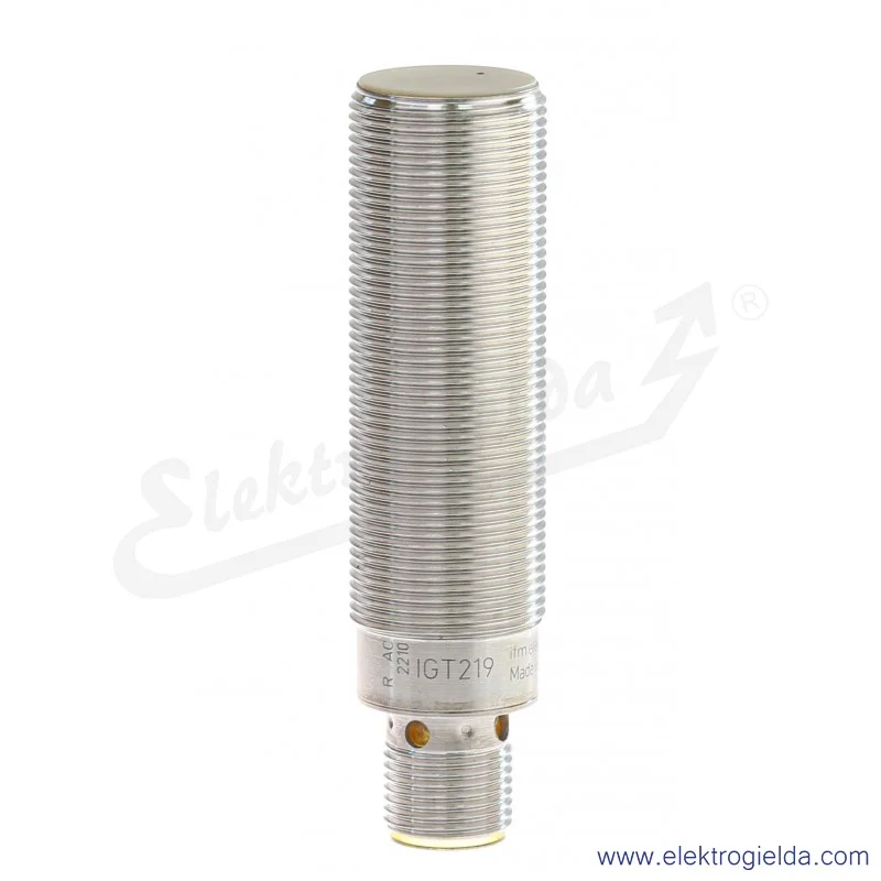 Czujnik zbliżeniowy IGT219 indukcyjny PNP NO, strefa działania 8mm, 10..36VDC, M18x1, IP68