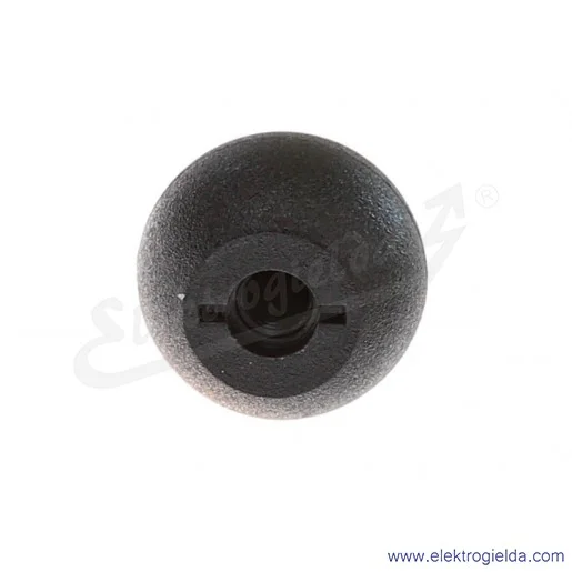 Gałka kulista DIN319-KT-20-M5-C otwór gwintowany M5, średnica 20mm, czarna
