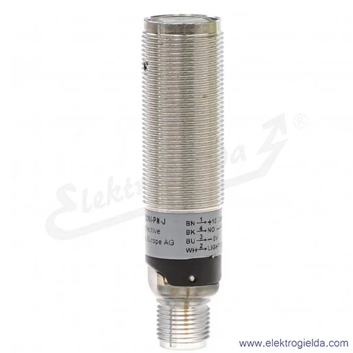 Czujnik refleksyjny M18-R020M-PN-J zasięg 0..2000mm, PNP, M12x1, zasilanie 10..30VDC