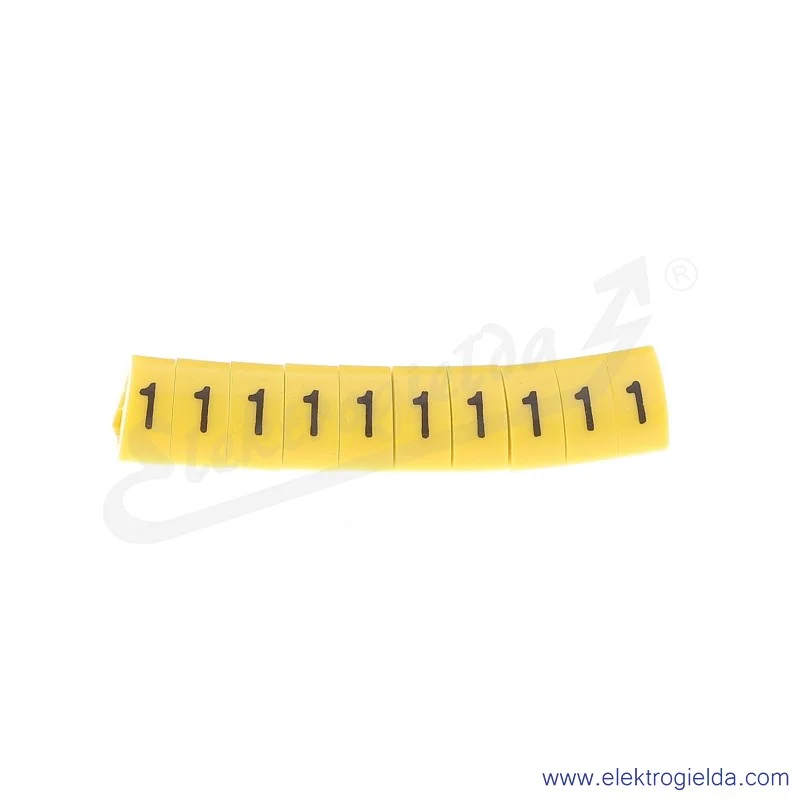 Oznacznik opisowy E04ZP-01020500200, OZ 3 *1* , żółty, 100 szt