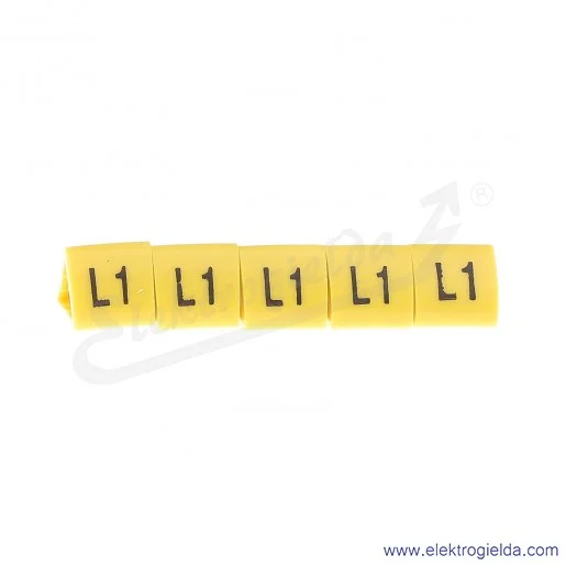 Oznacznik opisowy E04ZP-01020504700, OZ 3 *L1*, żółty, 100szt