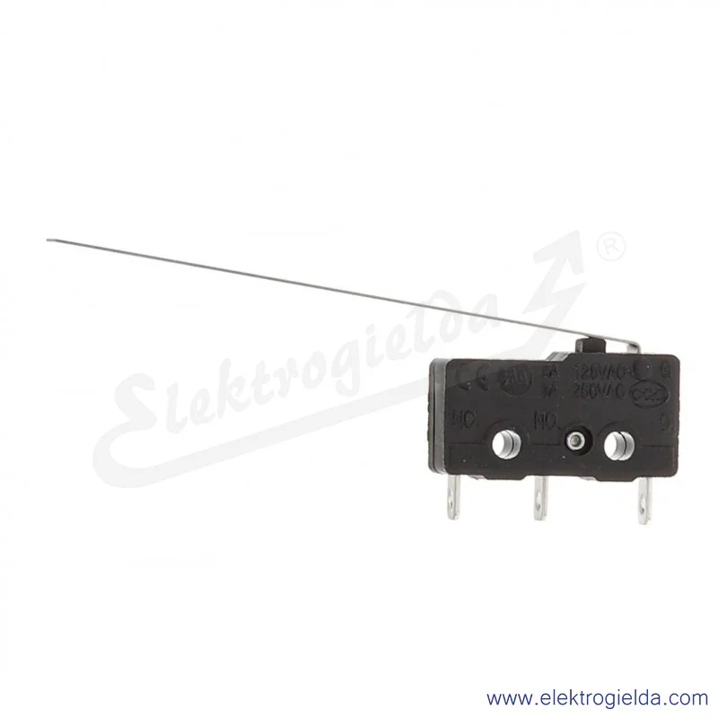 Wyłącznik krańcowy SS0508A dźwignia 50mm, 1NO1NC, 3A 250V