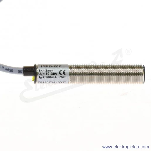 Czujnik indukcyjny PCID 2ZP zasięg 0..2mm, 10-30VDC PNP, NO
 