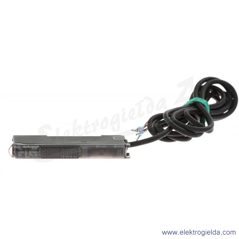 Wzmacniacz LS401PC2 PNP, Light-ON i Dark-ON, zasilanie 12..24VDC, Kabel 2m