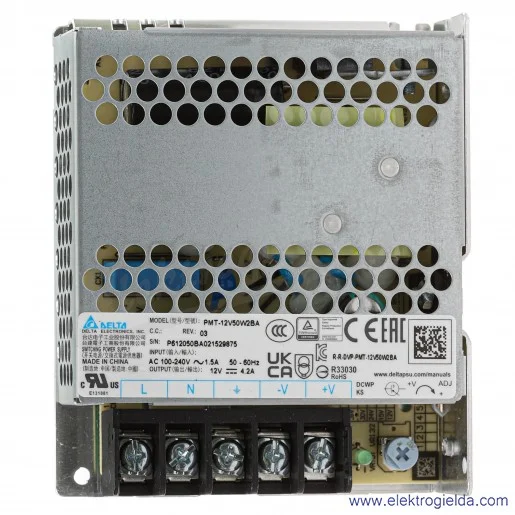 Zasilacz modułowy PMT-12V50W2BA 12V/4.2A/50W zasilanie 90..264VAC