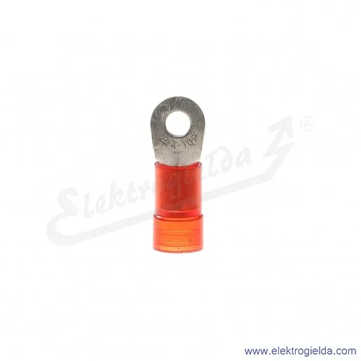 Końcówki kablowe E09KO-02010202500 KOI 10/4 PC oczkowe izolowane czerwone, 100szt