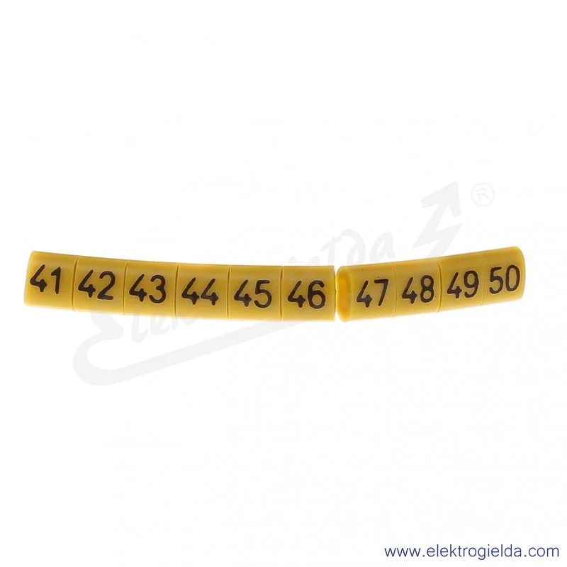 Oznacznik opisowy E04ZP-01020101500 OZ-0 "41-50", żółty, 100szt