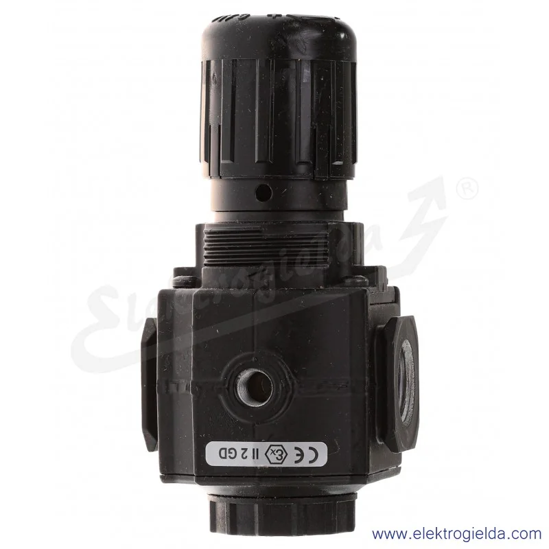 Reduktor R73G-4GK-RMN, G1/2, zakres regulacji ciśnienia 0.3-10 Bar, 3600 l/min, bez manometru