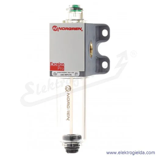 Smarownica L92C-2GP-ETN, G1/4, max 12 Bar, miska 52 ml, punkt początkowy 33 l/min, max 1440 l/min