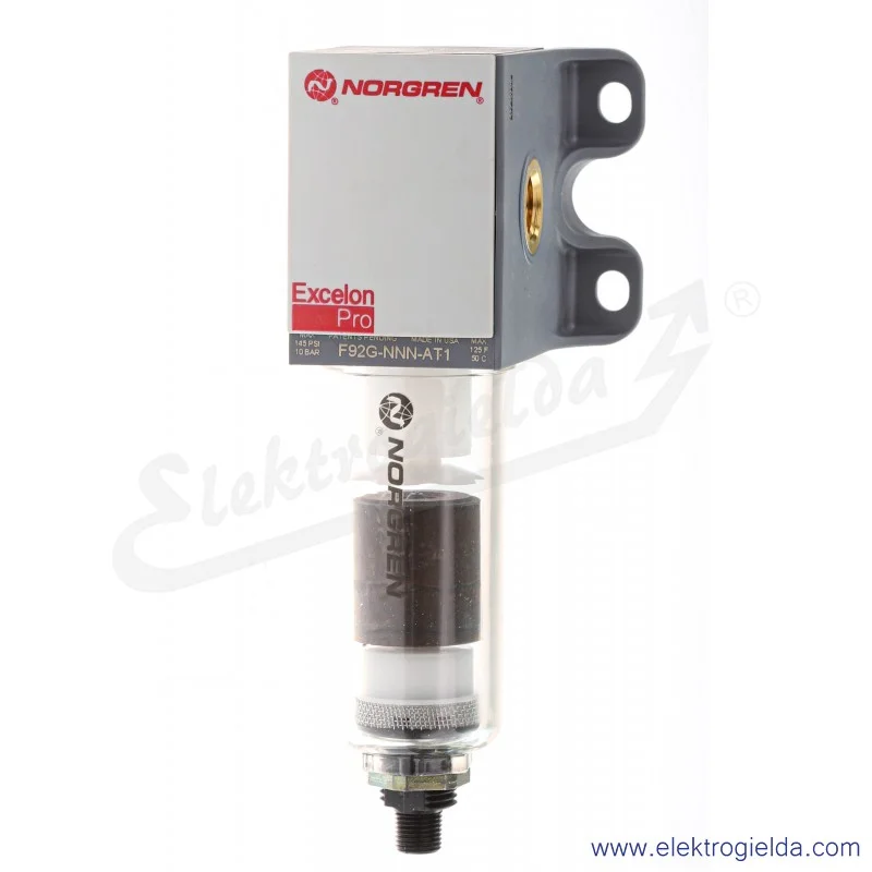 Filtr powietrza F92G-2GN-AT1, G1/4, 5 µm, 10 Bar, 1380 l/min, automatyczny spust kondensatu