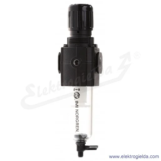 Filtroreduktor B73G-3GK-QT2-RMN, G3/8, zakres regulacji 0.3-10 Bar, filtracja 25µm, przyłącze manometry G1/8, ręczny spust konde
