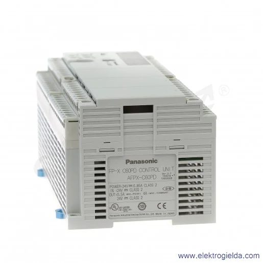 Sterownik PLC AFPXC60PDJ FP-XC60PD zasilanie 24VDC, 32 wejścia 24VDC, 28 wyjść tranzystorowych