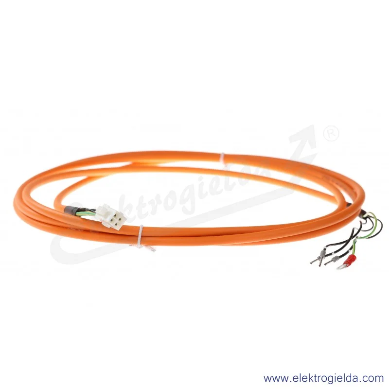 Przewód silnikowy MFMCA0030EEL, do MSMD 50W-1kW, MHMD 200W-750W, standard connector, ekranowany, długość 3m, do użytku z prowadn