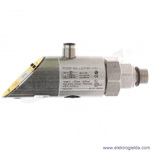 Wskaźnik ciśnienia 6832684 PS250R-504-2UPN8X-H114 przyłącze G1/4", 0..250Bar, wyświetlacz 4 cyfrowy