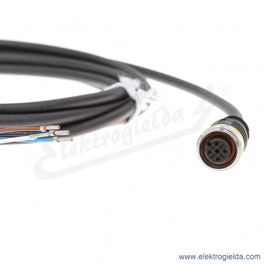 Kabel z gniazdem 6626668 RKC4.4T-3/TXL PUR, 4-żyłowy, przewód 3m, złącze M12, żeńskie, proste