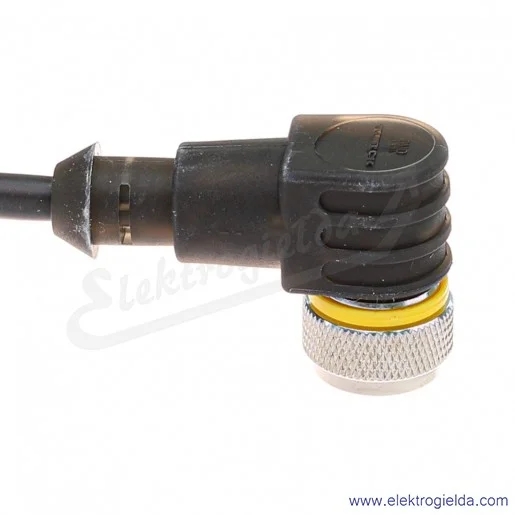 Kabel z gniazdem 6626163 WKC4.4T-P7X2-2/TEL przewód LED PUR, M12 4P, żeńskie, kątowe, 2m