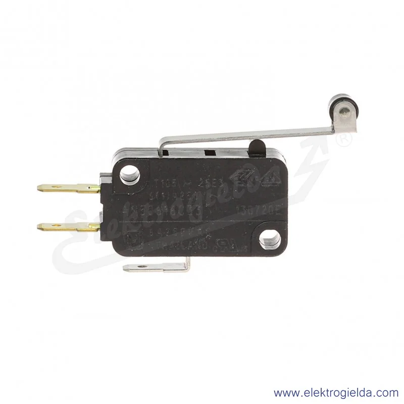 Łącznik krańcowy miniaturowy AM50616C33 średnia dźwignia z rolką, SPDT