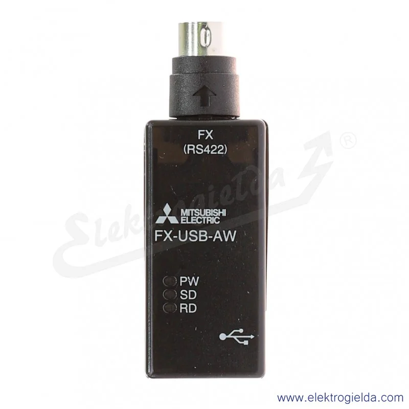 Konwerter 165288 FX-USB-AW; PLC, USB/RS422 between PC and MELSEC PLC, 3 m