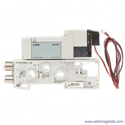 Blok zaworu rozdzielającego N4GB110-C6-A2N8-3-K2, 5/2 monostabilny, Fi 6, 2-7 Bar, 350 l/min, 24 VDC, do wysp serii MN4GB1, CKD
