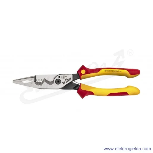 Szczypce uniwersalne 45705  Industrial 8w1 ze sprężyna rozwierająca, długość 225mm