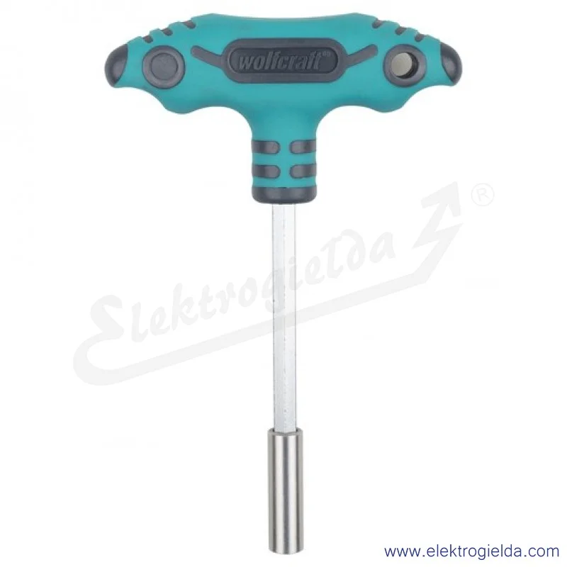 Wkrętak typu T 1235000 WOLFCRAFT uchwyt magnetyczny na bity 1/4", długość 152mm