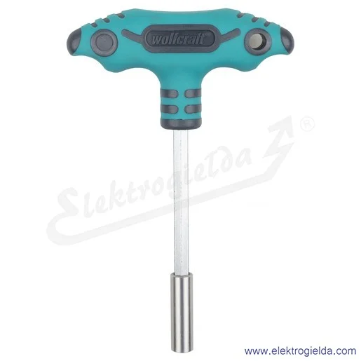Wkrętak typu T 1235000 WOLFCRAFT uchwyt magnetyczny na bity 1/4", długość 152mm