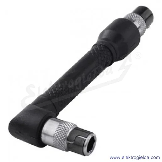 Wkrętak kątowy 1573000 Wolfcraft z 2 gniazdami do końcówek 1/4", długość 102mm