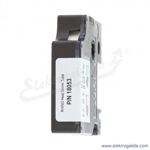 Taśma Dymo S0718280 18053 9mmx1.5m, rurka biała termokurczliwa czarny nadruk
