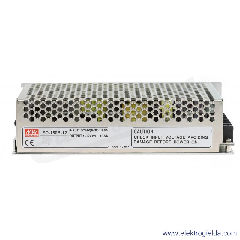 Przetwornica SD-150B-12 napięcie wejściowe 19..36V, wyjście 12V 0..12.5A 150W