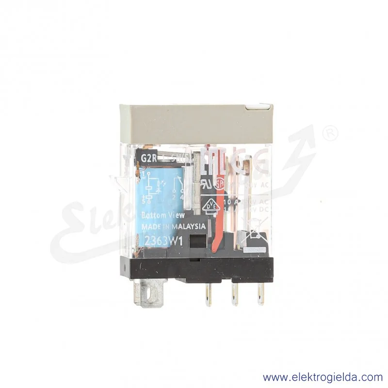 Przekaźnik elektromagnetyczny G2R-1-SN 24VDC 1-polowy SPDT, sygnalizacja LED