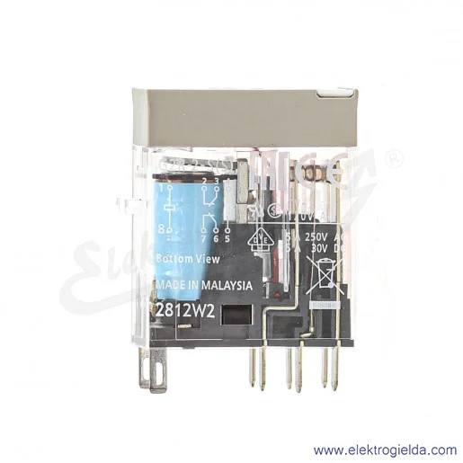 Przekaźnik elektromagnetyczny G2R-2-S 24VDC 2-polowy DPDT 5A, max napięcie przełączalne 380VAC 125VDC, bez sygnalizacji