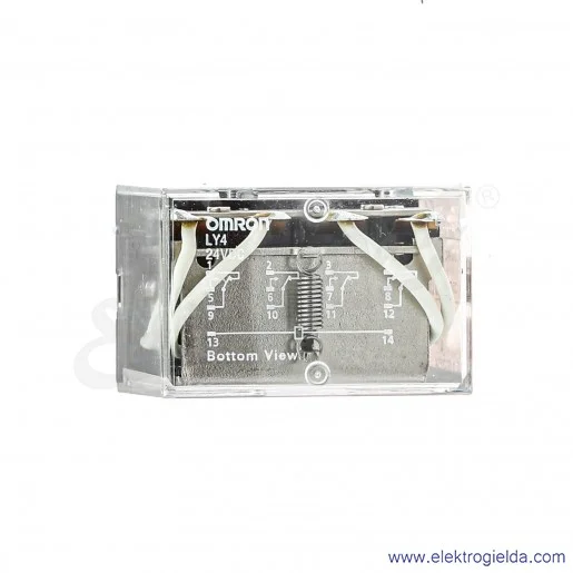 Przekaźnik elektromagnetyczny LY4 24 VDC 10A 4PDT Przekaźnik elektromagnetyczny LY4 24 VDC 10A 4PDT